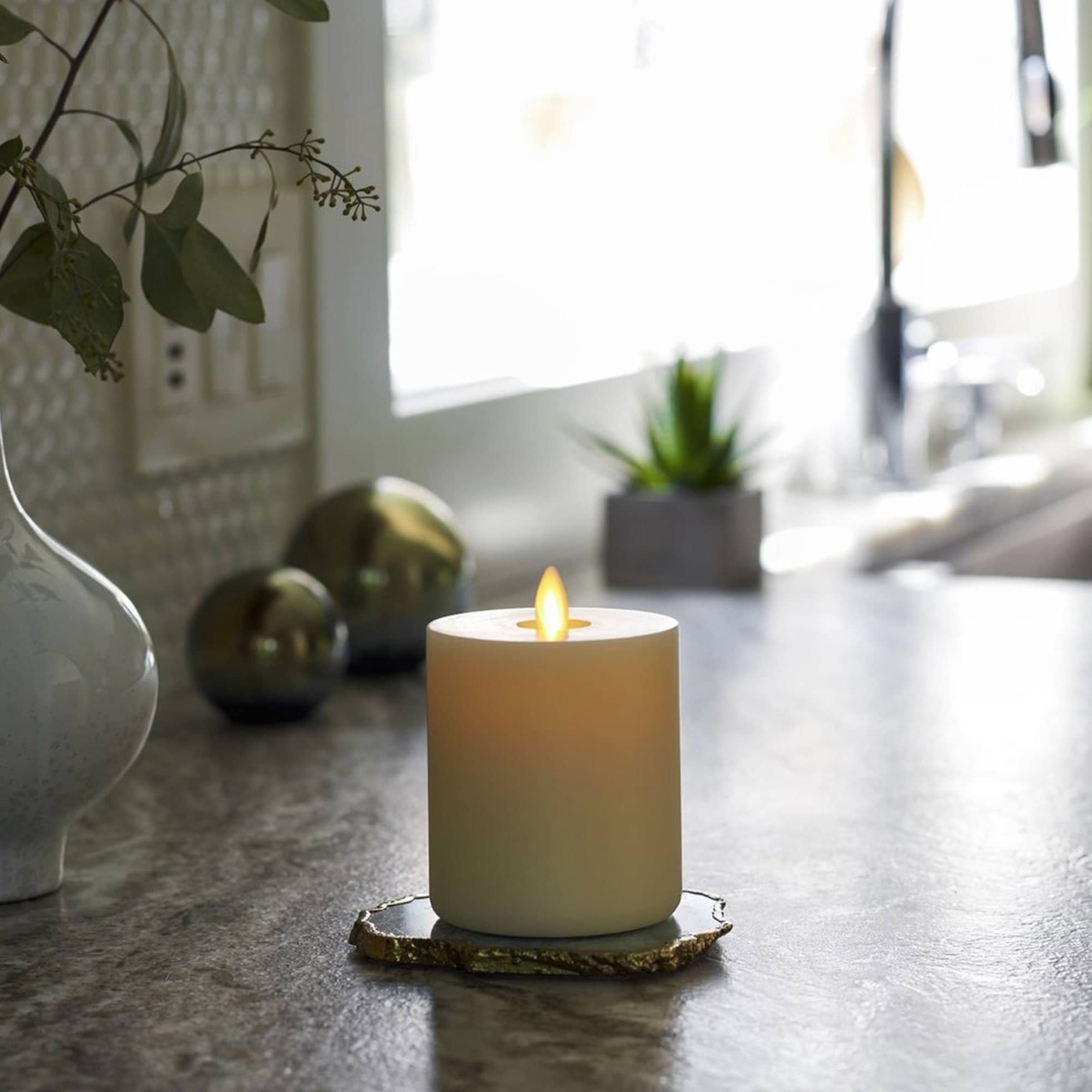 Lightli Moving TriFlame Pillr 6X10 Napa Candles & Holders Home & Kitchen